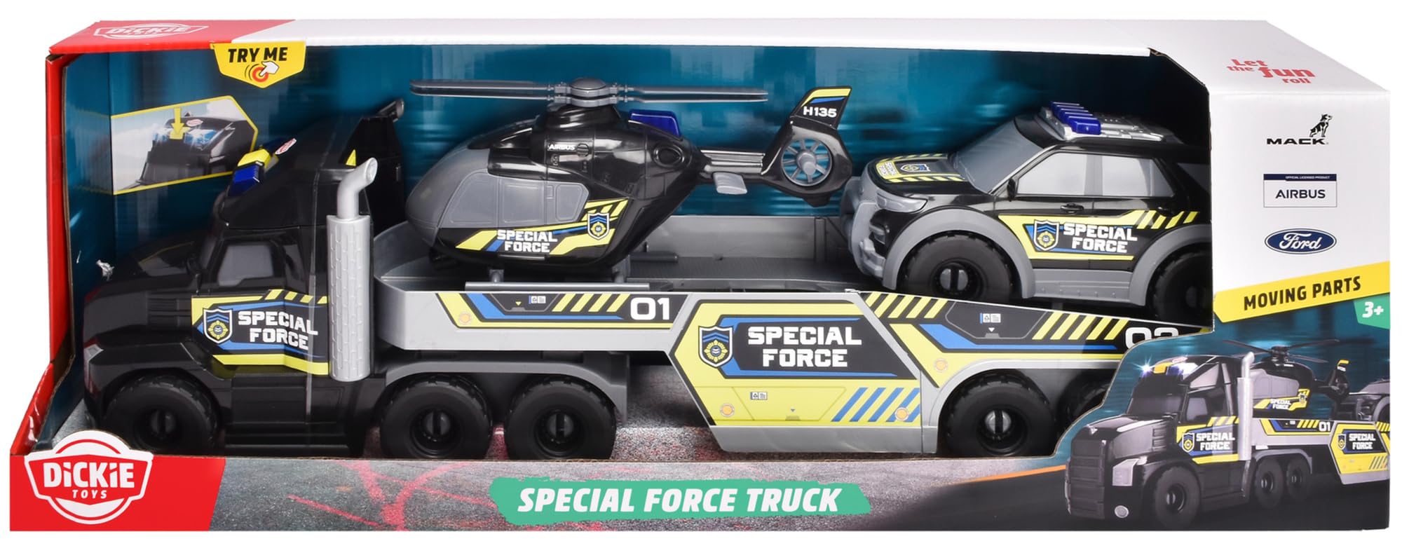 Dickie Toys - Special Force Toy Cars from 3 Years - Vehicle Set